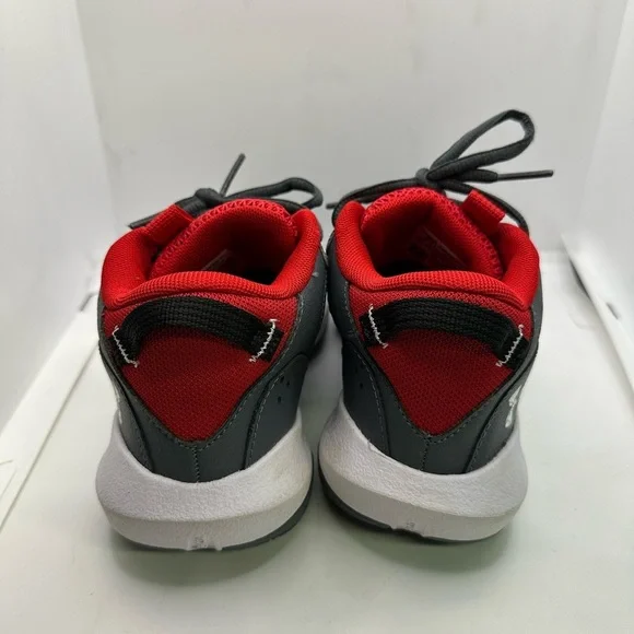 Under Armour Kids' Red and Gray Sneakers - Picture 5 of 7